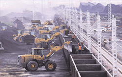 国内环渤海动力煤市场价格一路下滑