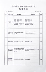 国家级检验报告
