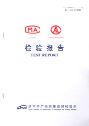 市级检验报告