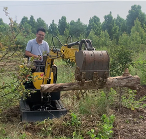 30W小型挖掘机农田建设