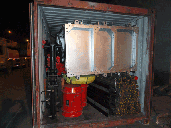 /山东中煤工矿集团翻斗车等产品起运非洲/