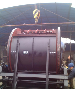 /09年1月8日我厂自主研发生产的FDZY-1/6翻车机提前竣工并顺利通过验收/