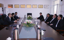 热烈欢迎联通公司领导莅临山东中煤工矿集团参观指导