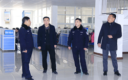 热烈欢迎高新区分局三贾派出所领导莅临我集团调研指导