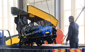中煤集团一批大型矿用设备耙斗机发往云南